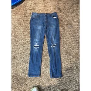 Epic Threads Slim Straight Blue Denim Women Jeans Size 20